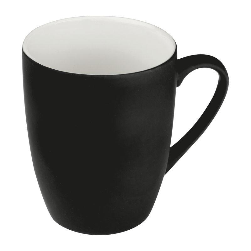 Cană ceramică cauciucată Negru