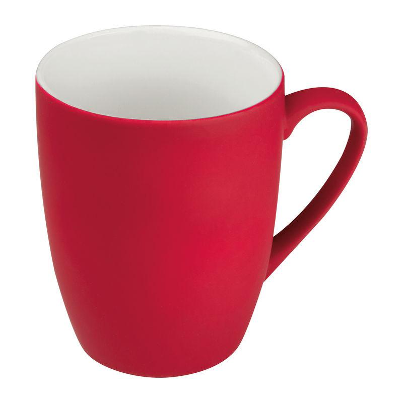 Cană ceramică cauciucată Roșu