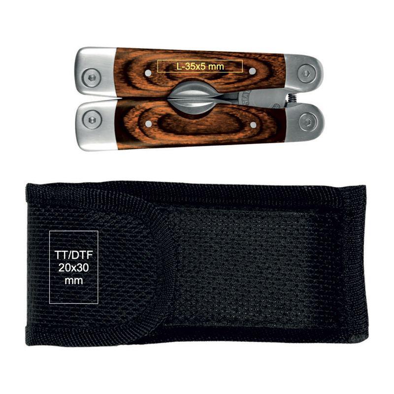 Multitool cu mâner din lemn Maro