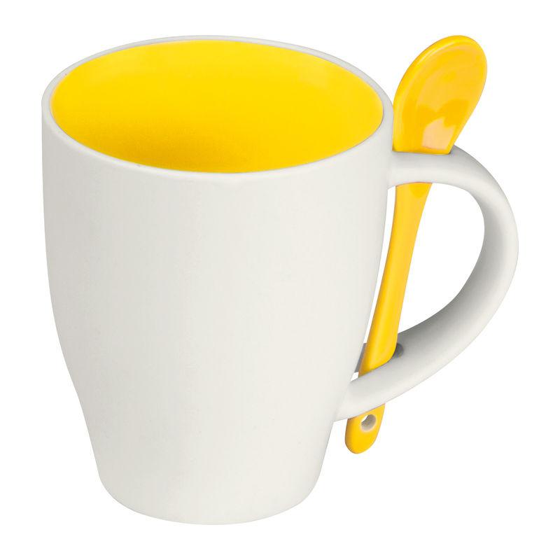 Cană ceramică de 250 ml Galben