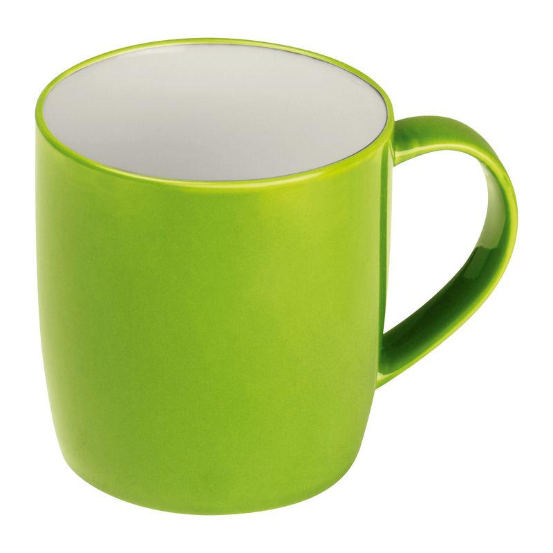 Cană ceramică exterior colorat LIght Green