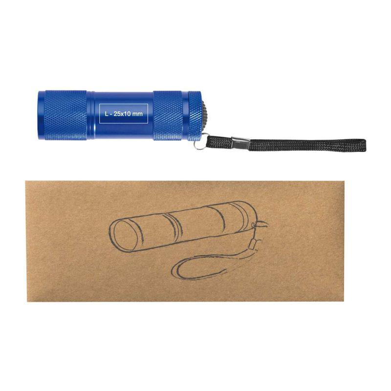 Lanternă cu 9 LED-uri în cutie Orion Navy Blue