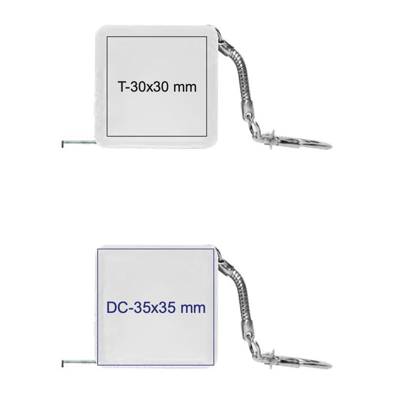 Ruletă de 1 m, cu breloc Alb