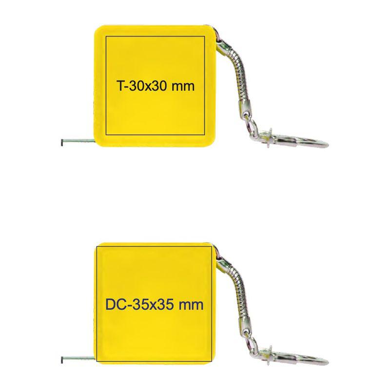 Ruletă de 1 m, cu breloc Galben