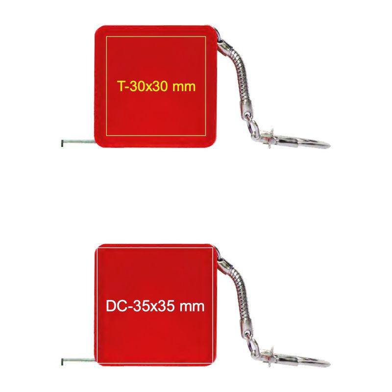 Ruletă de 1 m, cu breloc Roșu