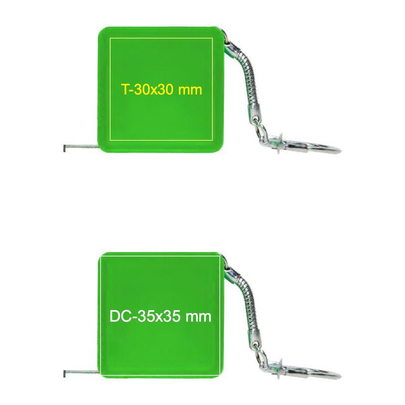 Ruletă de 1 m, cu breloc Verde