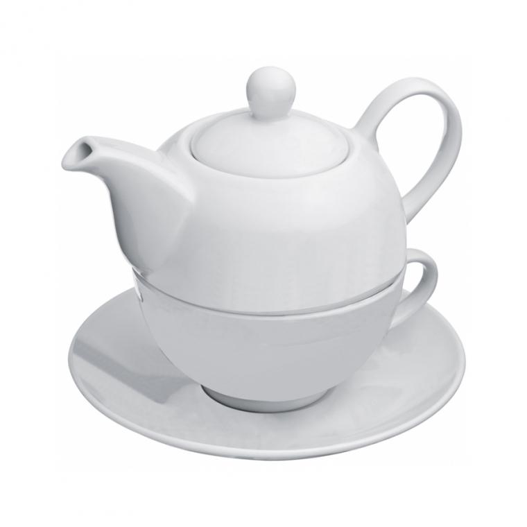 Ceainic 2 în 1 Alb