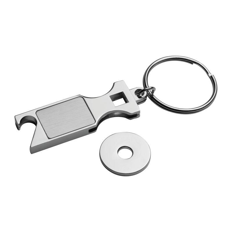 Breloc metalic multifuncțional Gri