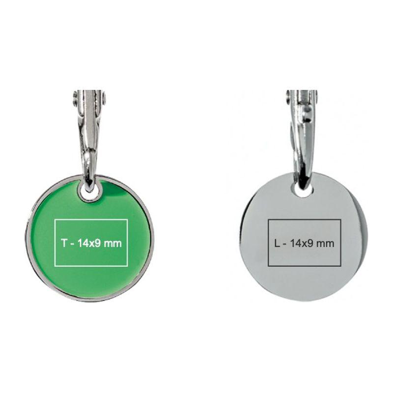 Breloc cu monedă pentru cărucior cumpărături Verde