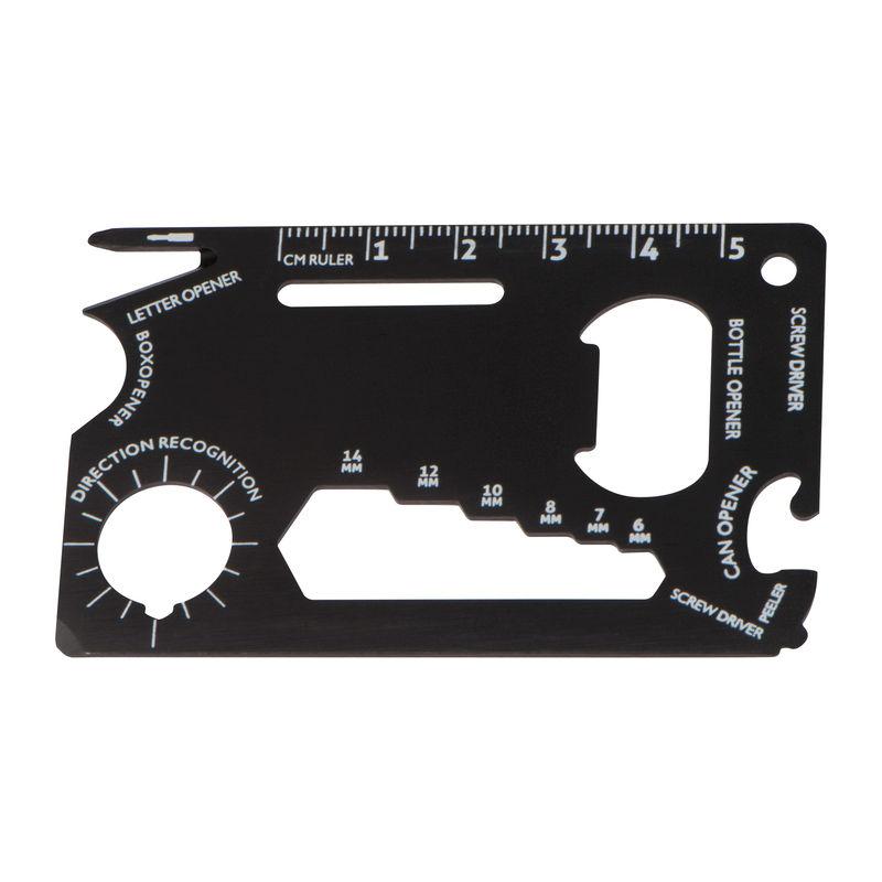 Eticheta bagaj cu kit supraviețuire Negru