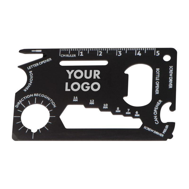 Eticheta bagaj cu kit supraviețuire Negru