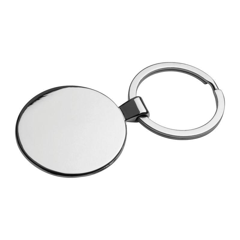 Breloc metalic ROUND Gri