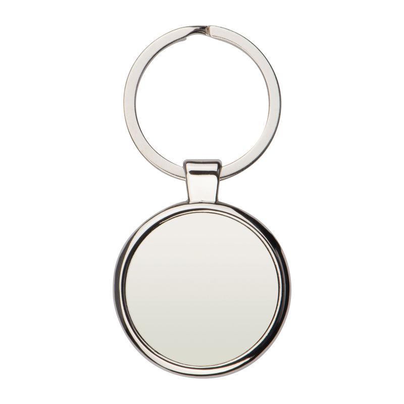 Breloc metalic ROUND Gri