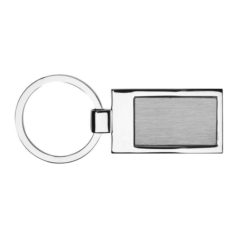 Breloc metalic RECTANGLE Gri