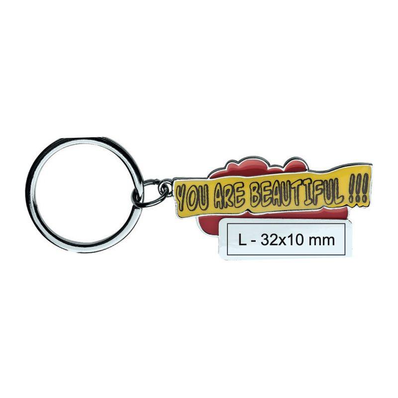Breloc ”You are beautiful!!!” Roșu