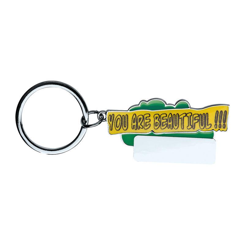 Breloc ”You are beautiful!!!” Verde