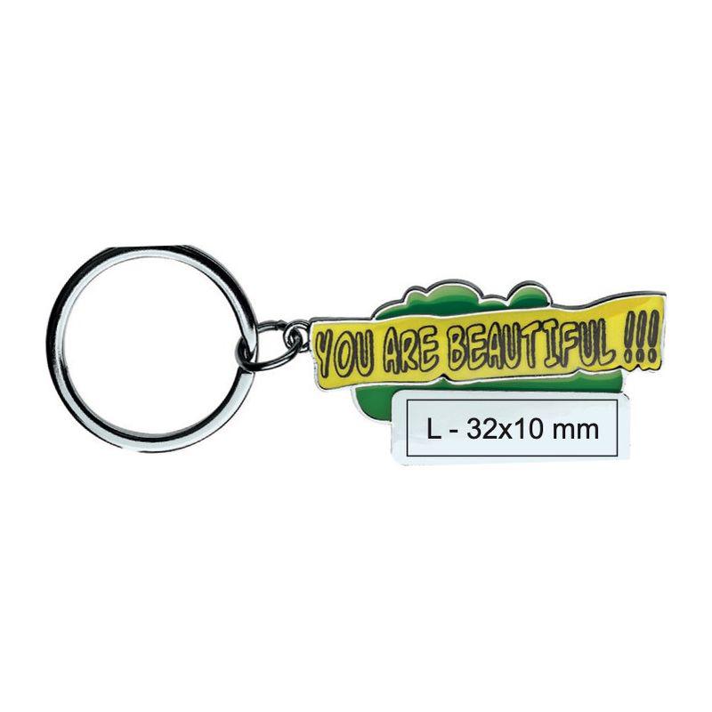 Breloc ”You are beautiful!!!” Verde