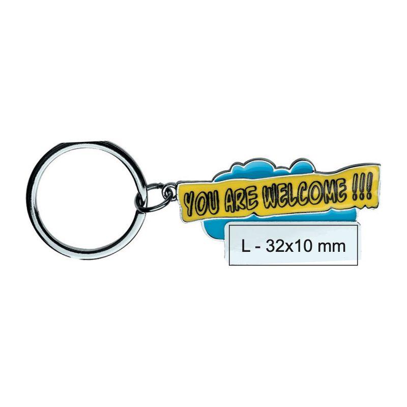 Breloc ”You are welcome!!!” Light Blue