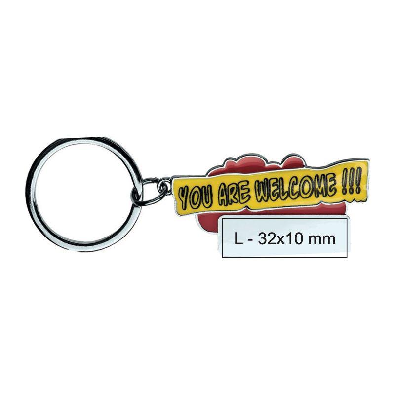 Breloc ”You are welcome!!!” Roșu