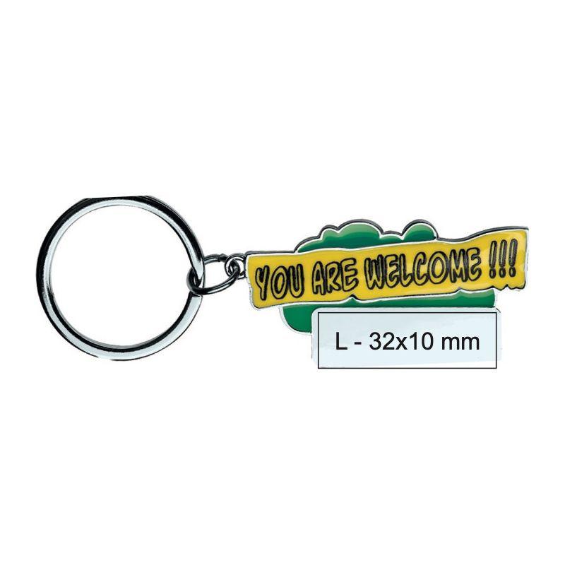 Breloc ”You are welcome!!!” Verde