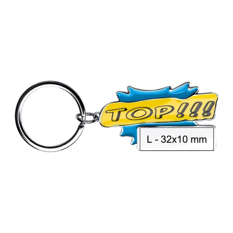 Breloc ”Top!!!” Light Blue