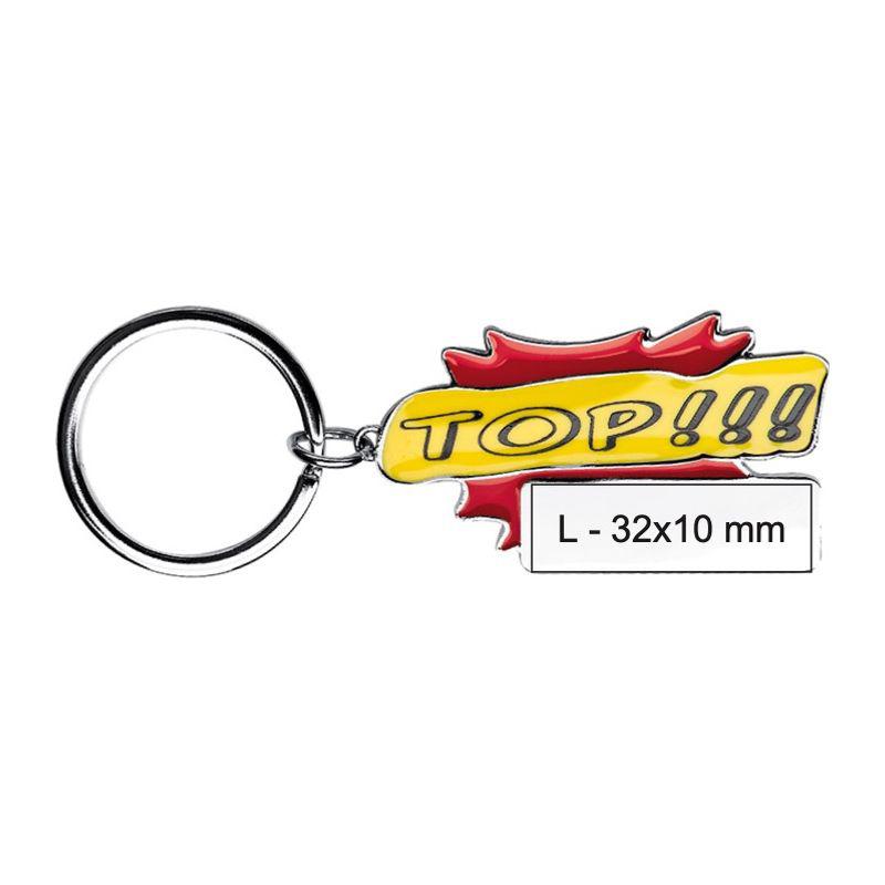 Breloc ”Top!!!” Roșu