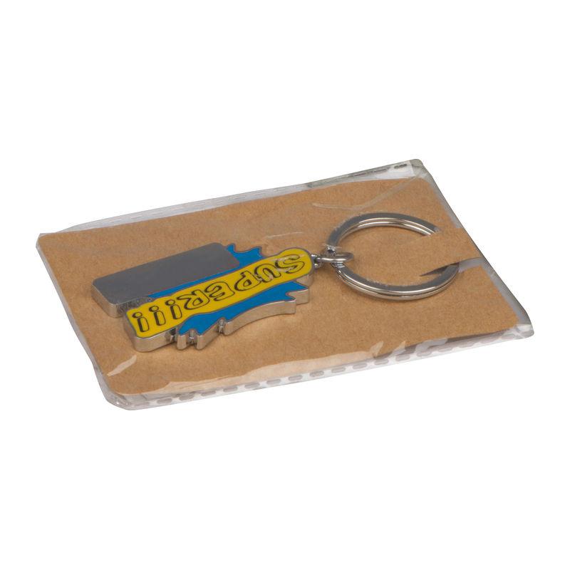 Breloc ”Super!!!” Light Blue