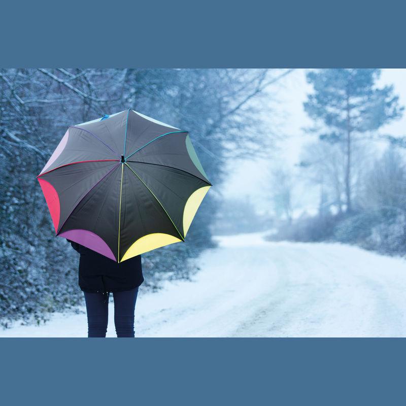 Umbrelă Rainbow Negru