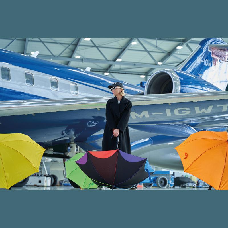 Umbrelă Rainbow Negru