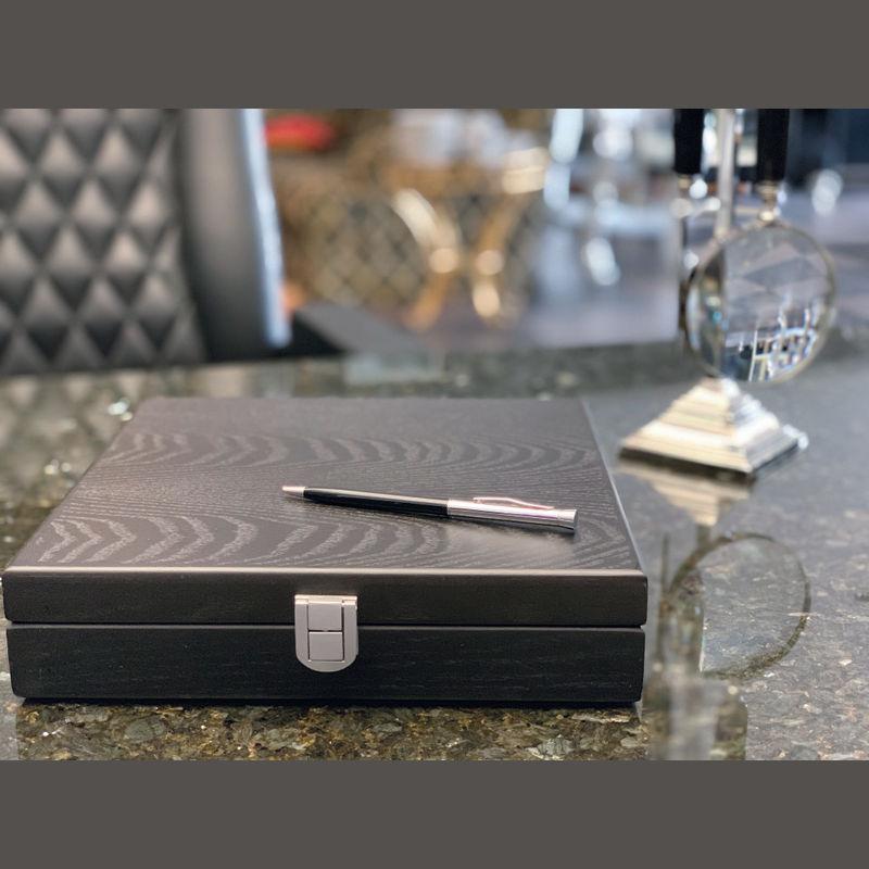 Pix metalic subțire Negru