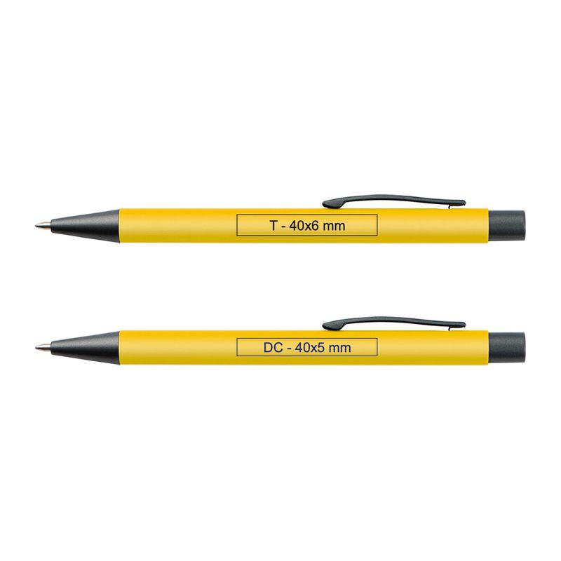 Pix plastic cu clip metalic Galben