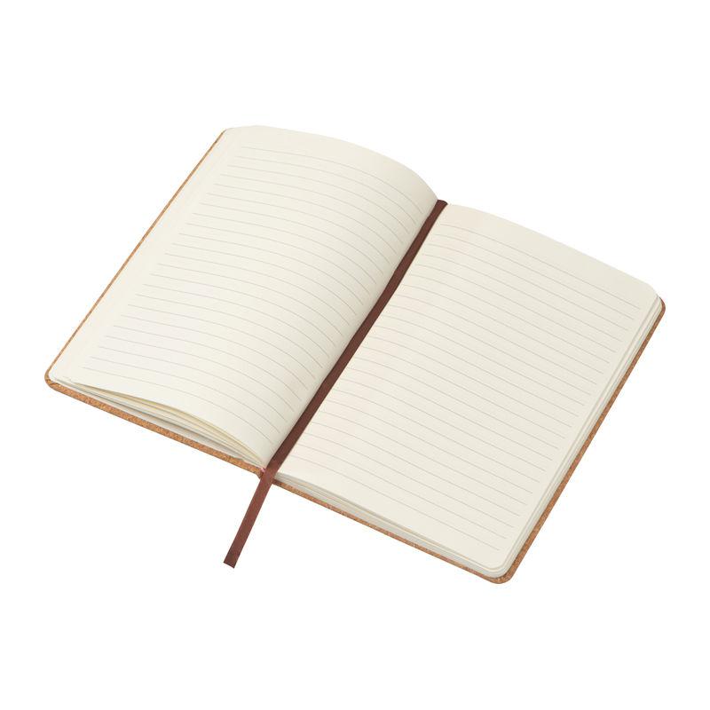Caiet notiţe cu copertă din plută, A5 Beige