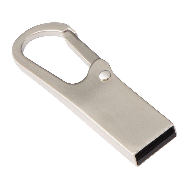 USB stick metalic cu carabină 8GB Gri