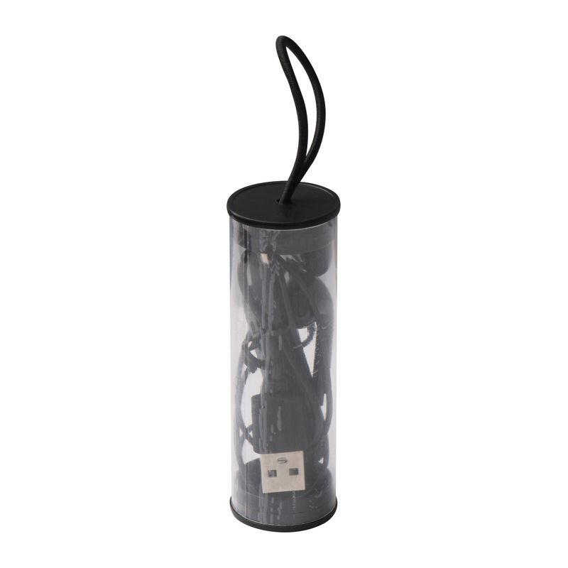 Căşti bluetooth în husă transparentă Negru
