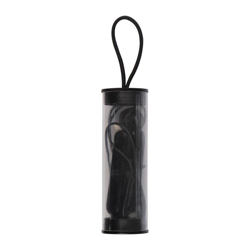 Căşti bluetooth în husă transparentă Negru