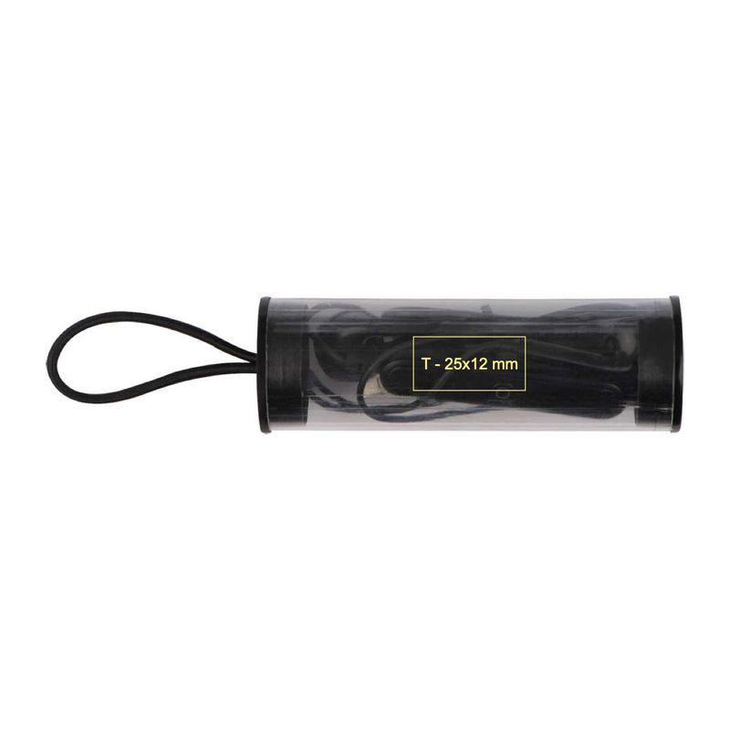 Căşti bluetooth în husă transparentă Negru