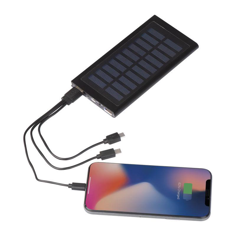 Powerbank solar 8000 mAh Negru