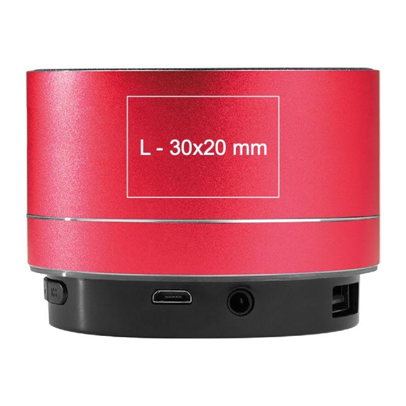 Boxă bluetooth din aluminiu Roșu
