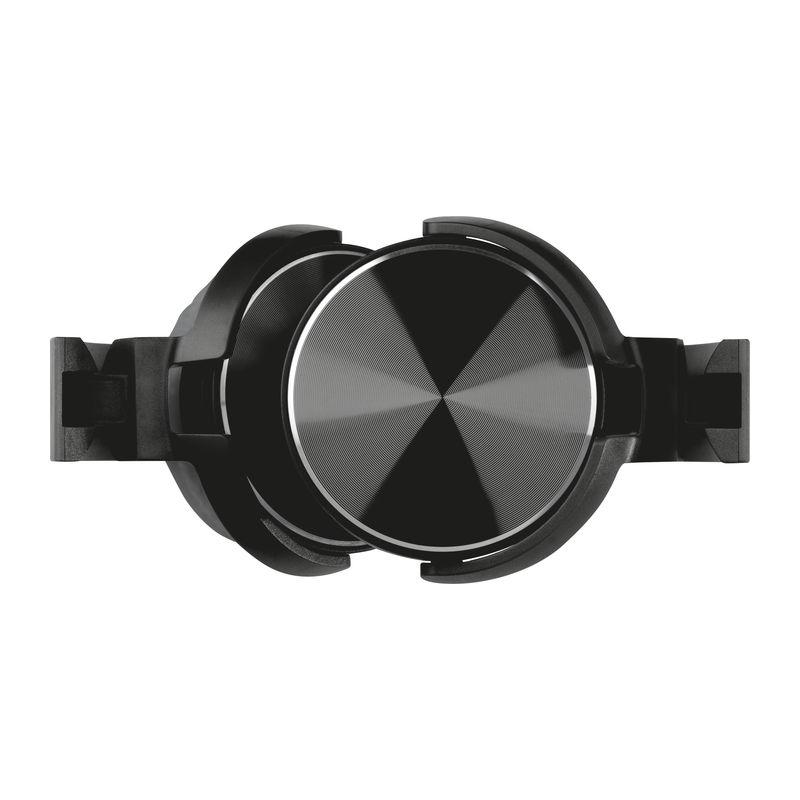 Căști bluetooth cu plăcuță metalică  Negru