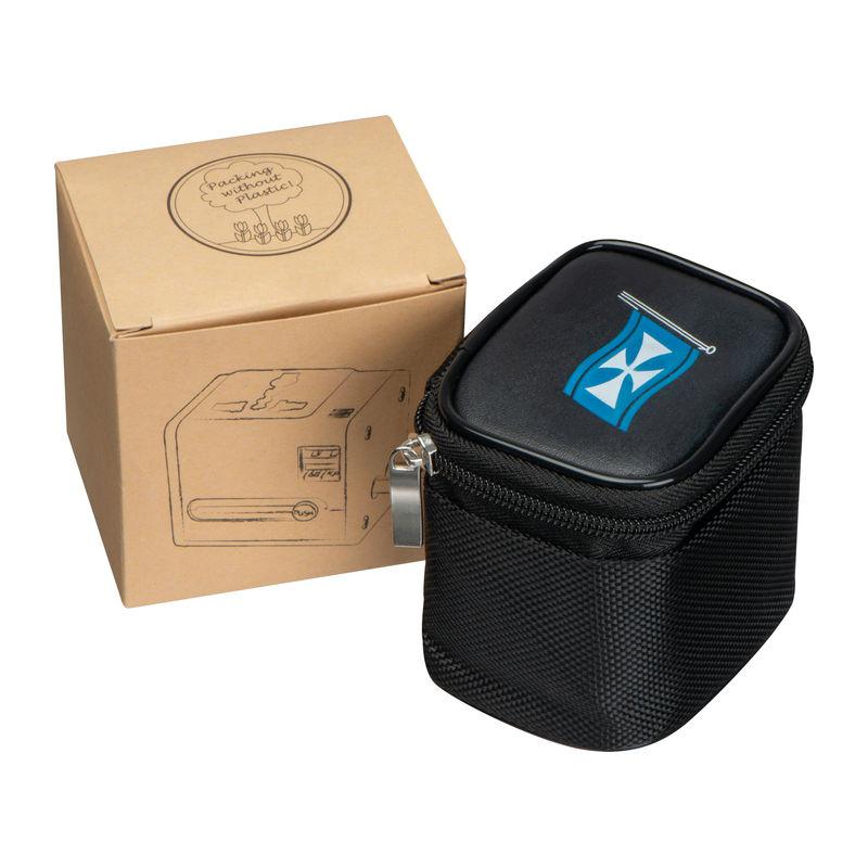 Adaptor de călătorie cauciucat Negru