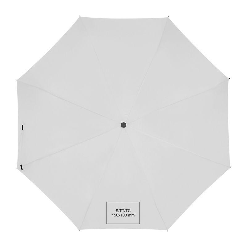 Umbrelă automată cu mâner în formă de carabină Alb