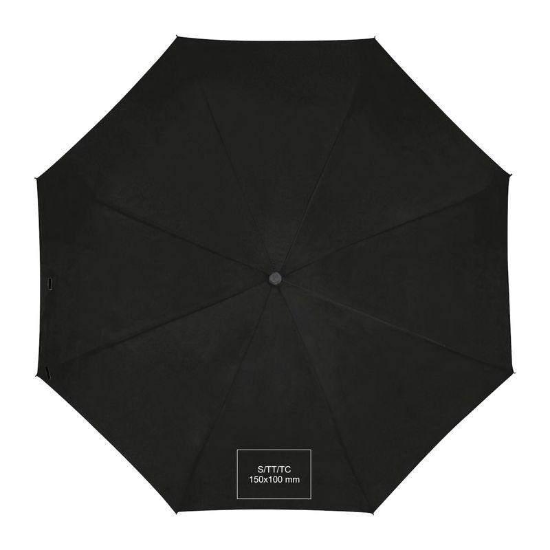 Umbrelă automată cu mâner în formă de carabină Negru