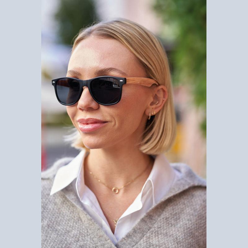 Ochelari de soare cu lentile negre Beige