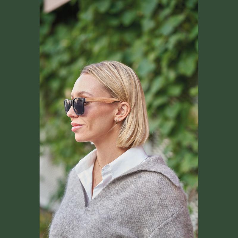 Ochelari de soare cu lentile negre Beige