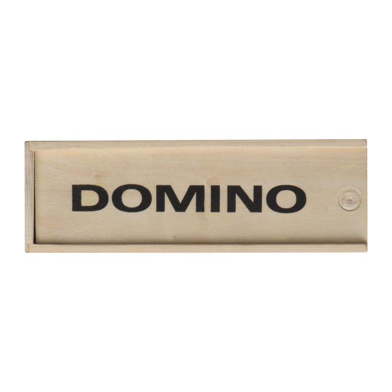 Joc domino în cutie de lemn Beige
