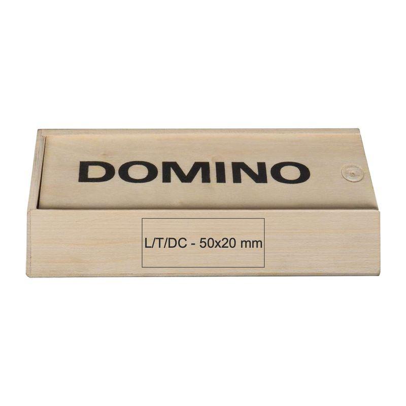 Joc domino în cutie de lemn Beige