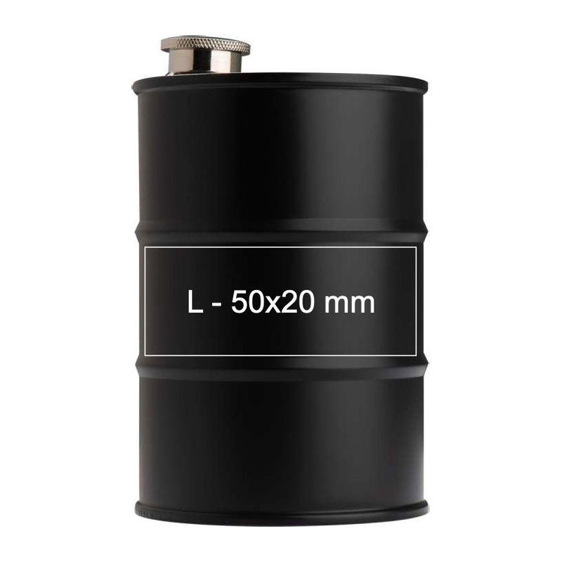 Recipient din inox în formă de butoi Negru