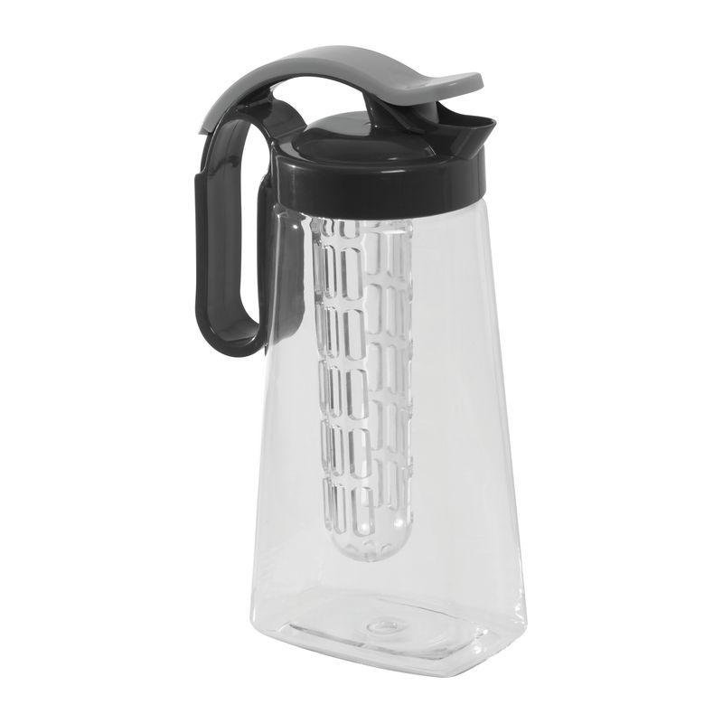 Recipient din plastic cu infuzor pentru fructe 1800 ml Gri-Argintiu