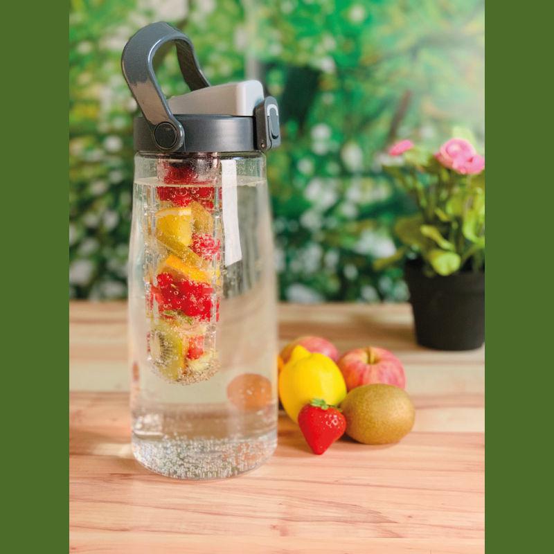 Recipient din plastic cu infuzor pentru fructe 2500 ml Gri-Argintiu