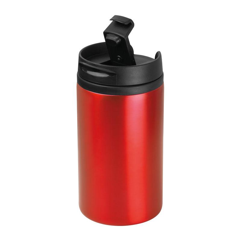 Recipient de băut din metal 250 ml Roșu